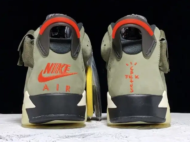 Cheap TBkick Jordan Medium Olive Scott 6 x CN1084-200 Air Travis 0513